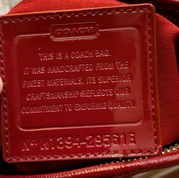 Coach Signature Canvas and Patent Leather Shoulder Bag K1394-29561E - Picture 4 of 15